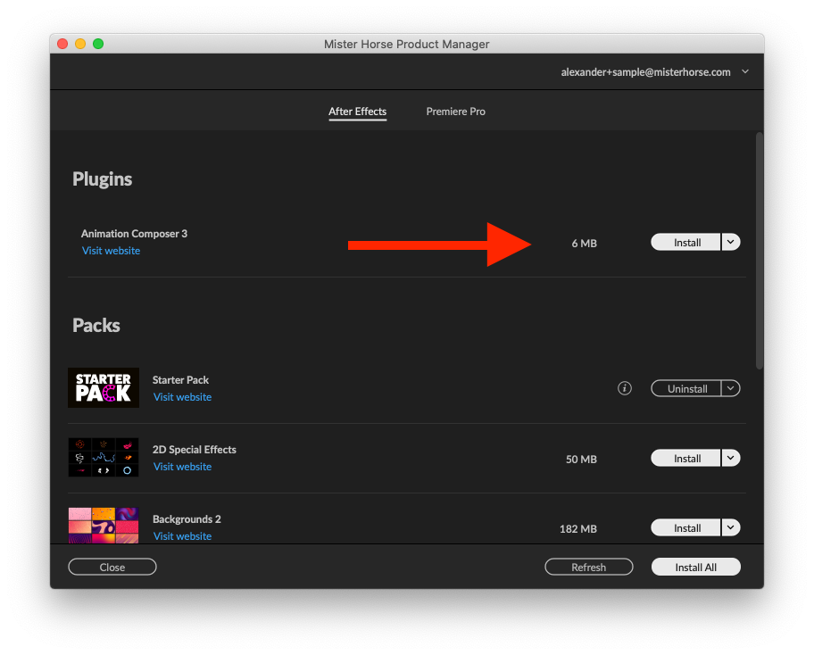 install after effects plugins